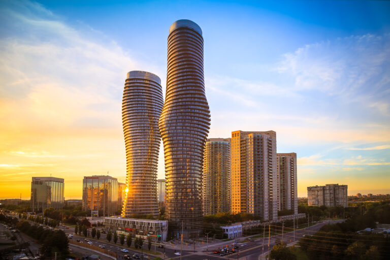A collection of unique buildings and designs