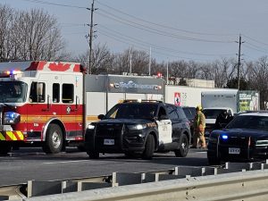 حادث سير في برلينغتون يسبب ازدحام مروري