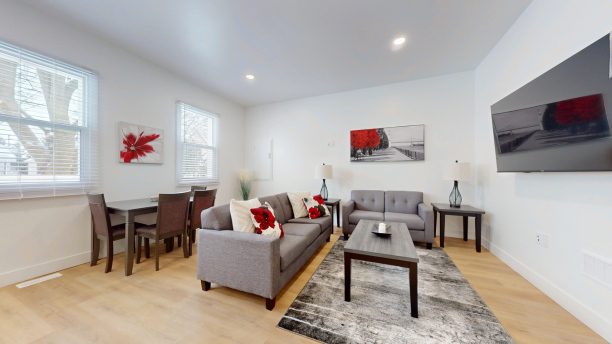 Gray living room decor