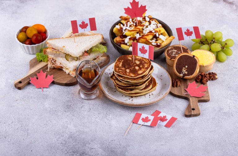 canada-day-traditional-food-concept.
