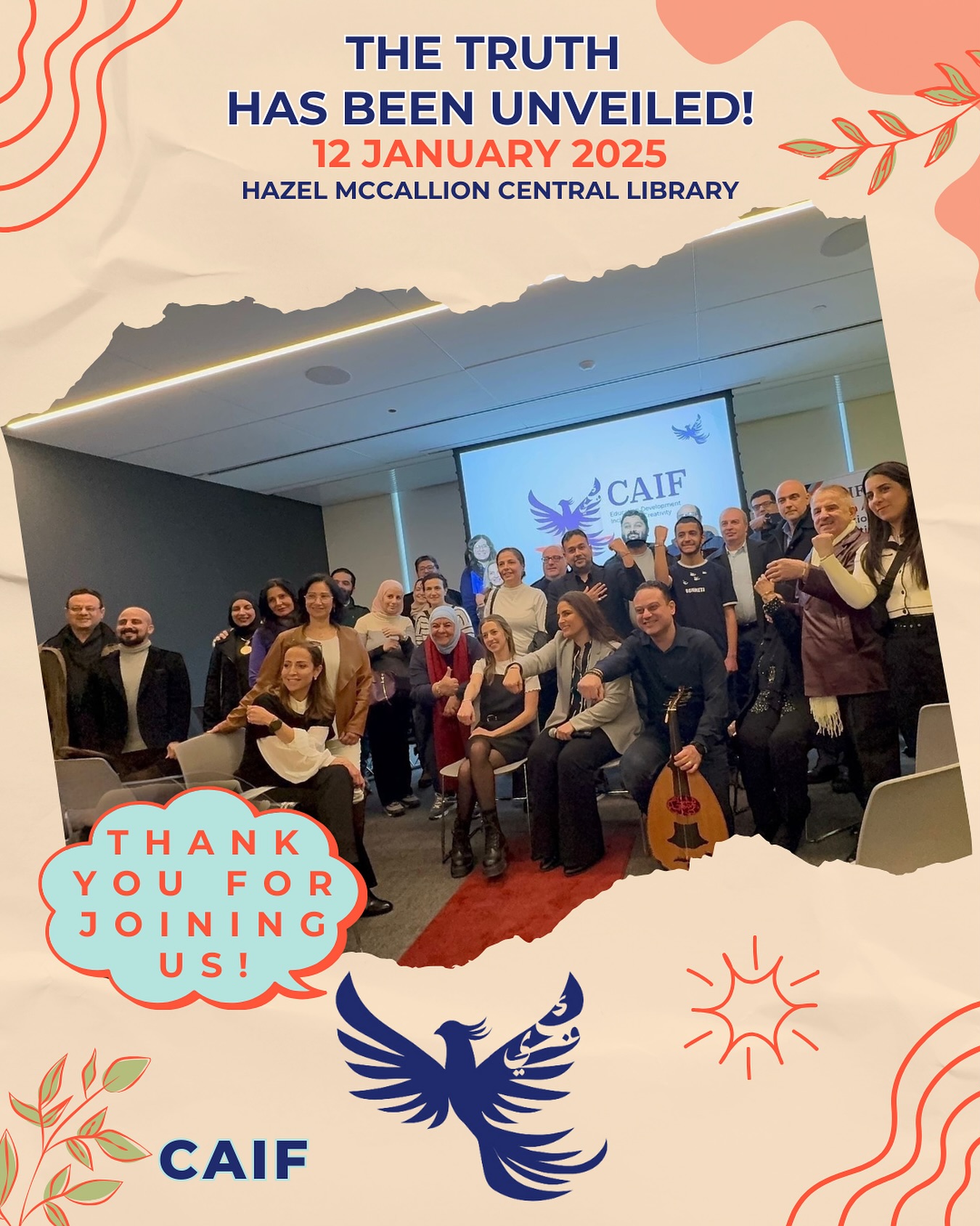 Promotional image for an event titled - the truth has been unveiled