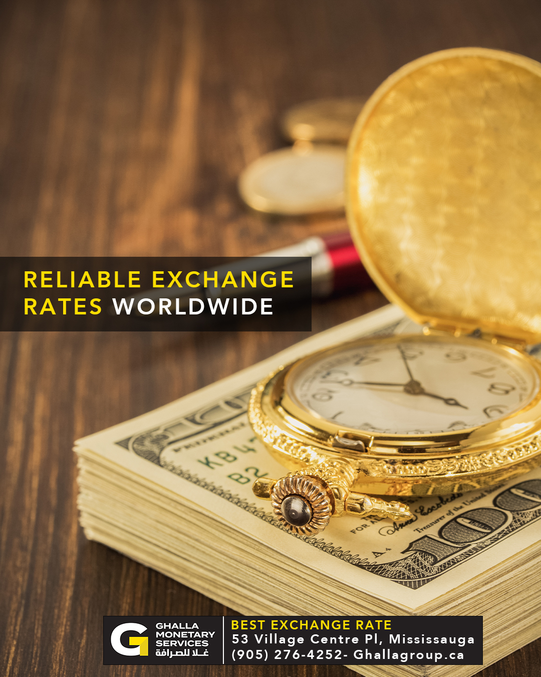 Reliable Exchange Rates Worldwide - Ghalla Monetary Services غلا للصرافة