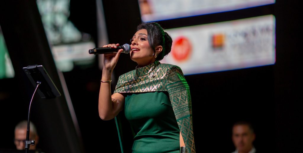 الصوت الطربي المميز ريهام نسيم، التي تعود للمرة الثانية بعد نجاحها اللافت العام الماضي.