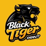 Black Tiger Print logo