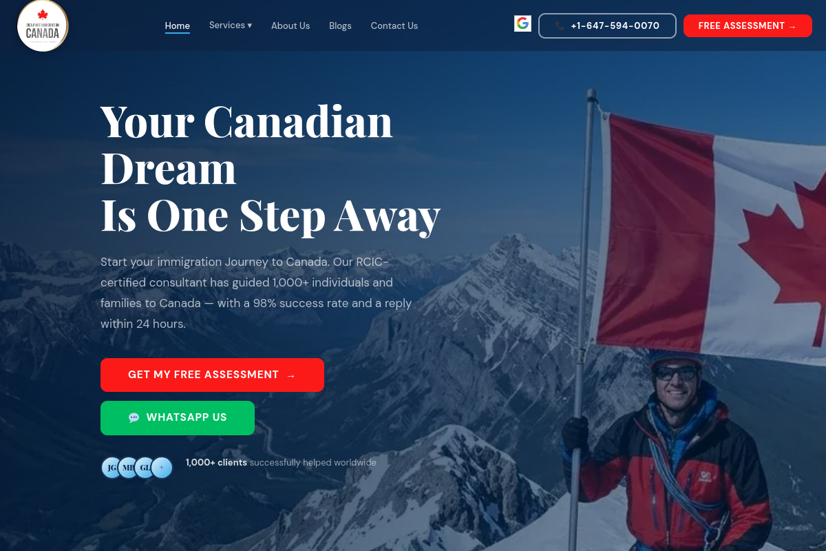 لقطة شاشة من الصفحة الرئيسية لموقع Visa Pivot