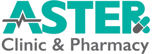 Aster Clinic and Pharmacy logo